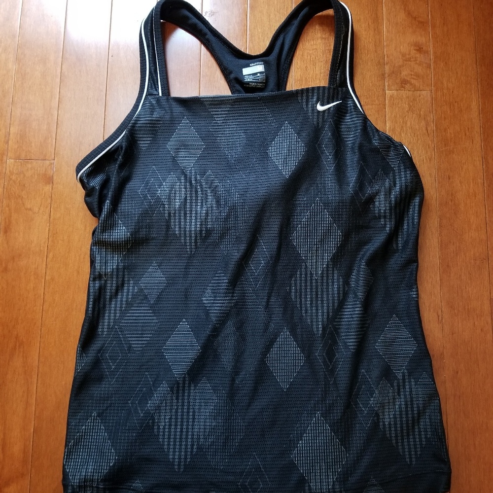 Nike Dri Fit Black design tank top Medium